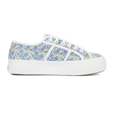 Superga 2740 Flatform Fun Flowers Azure Green Light Misty Lilac